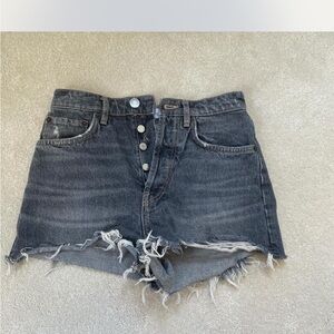 Zara Black Denim Shorts